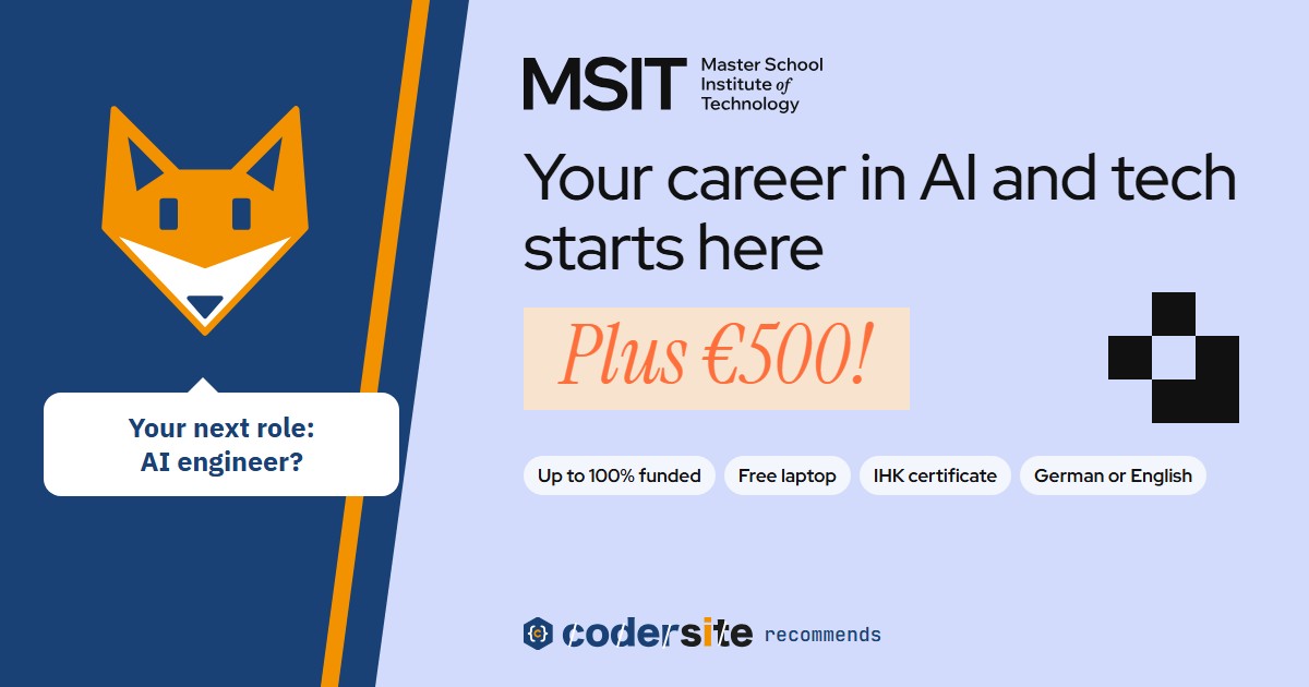 Switch to an AI Career in Germany: MSIT's Funded Programs and a €500 Welcome Bonus
